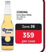 Corona Extra Beer NRBs-24 x 355ml Per Case