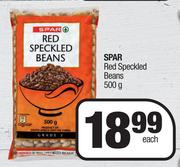 Spar Red Speckled Beans-500g Each