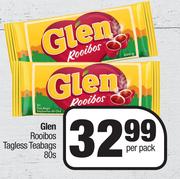 Glen Rooibos Tagless Teabags-80s Per Pack