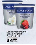 Lancewood Double Cream Yoghurt Assorted-1Kg Each