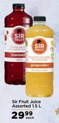 Sir Fruit Juice Assorted-1.5L Each