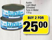 Austin Light Meat Shredded Tuna In Water-2x170g