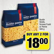 Austin Shells, Screws Fusili Or Penne-2x500g