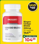 Biogen Ginkgo Biloba 200mg