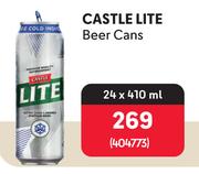 Castle Lite Beer Cans-24 x 410ml