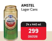 Amstel Lager Cans-24 x 440ml