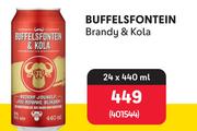 Buffelsfontein Brandy & Kola-24 x 440ml