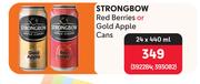 Strongbow Red Berries Or Gold Apple Cans-24 x 440ml
