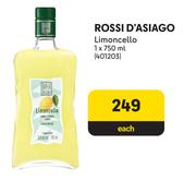 Rossi D'Asiago Limoncello-750ml Each