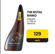 The Royal Rhino Liqueur-750ml Each