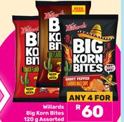Willards Big Korn Bites Assorted-For Any 4 x 120g