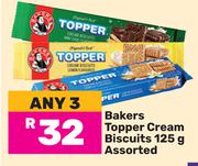 Bakers Topper Cream Biscuits Assorted-For Any 3 x 125g
