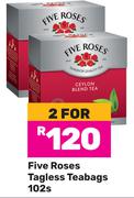 Five Roses Tagless Teabags-For 2 x 102s