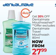 Dentalmate Travel Mouthwash-80ml
