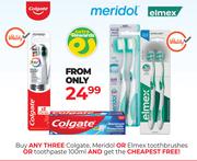 Colgate, Meridol Or Elmex Toothbrushes Or Toothpaste-100ml