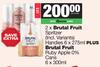 Brutal Fruit Spritzer Handies 2 x 6 x 275ml Plus Brutal Fruit Ruby Apple 0% Cans 6 x 300ml-For All