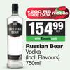 Russian Bear Vodka-750ml