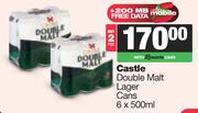 Castle Double Malt Lager Cans-For 2 x 6 x 500ml
