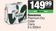 Savanna Premium Dry Cider Cans-6 x 500ml