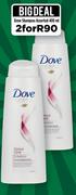 Dove Shampoo Assorted-For 2 x 400ml