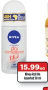 Nivea Roll On Assorted 50ml-Each