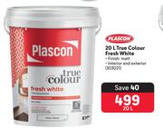 Plascon True Colour Fresh White 303021-20Ltr