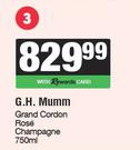 G.H.Mumm Grand Cordon Rose Champagne-750ml