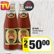All Gold Tomato Sauce-For 2 x 700ml