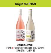 Jakkalsvlei Pink Or White Moscato-For Any 2 x 750ml