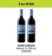 Glen Carlou Merlot-For 2 x 750ml