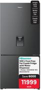 Hisense 500L Frost Free Fat Combi Fridge With Water Dispenser H630BSB-WD
