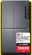 LG 647L Side By Side Frost Free Fridge GC-B257SQYLS