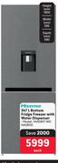 Hisense 347L Bottom Fridge/Freezer With Water Dispenser H450BIT-WD