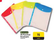 Kenzel A4 Punched Envelopes 3088791-Each