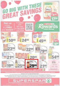 SUPERSPAR EASTERN CAPE : Go Big (27 July - 8 August 2021) Valid In | Bluewater Bay, Amalinda, Knysna, Heather Park, Jeffery's Bay, Rosehill, Protea, Sedgefield, Spandau, page 12