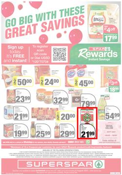SUPERSPAR EASTERN CAPE : Go Big (27 July - 8 August 2021) Valid In | Bluewater Bay, Amalinda, Knysna, Heather Park, Jeffery's Bay, Rosehill, Protea, Sedgefield, Spandau, page 12