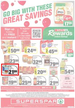 SUPERSPAR EASTERN CAPE : Go Big (27 July - 8 August 2021) Valid In | Bluewater Bay, Amalinda, Knysna, Heather Park, Jeffery's Bay, Rosehill, Protea, Sedgefield, Spandau, page 12