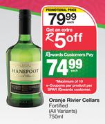 Oranje Rivier Cellars Fortified (All Variants)-750ml Each