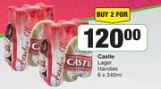 Castle Lager Handies-For 2 x 6 x 340ml