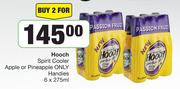 Hooch Spirit Cooler Apple Or Pineapple Only Handies-For 2 x 6 x 275ml