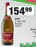 KWV 3 Year Old Brandy-750ml