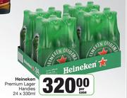 Heineken Premium Lager Handies-24 x 330ml Per Case