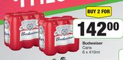 Budweiser Cans-For 2 x 6 x 410ml