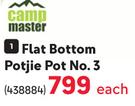 Campmaster Flat Bottom Potjie Pot No.3-Each