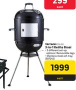 Terrace Leisure 3 In 1 Kettle Braai-Each