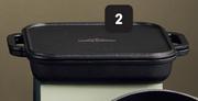 Campmaster Square Braai Pan With Reversible Grill Lid-Each