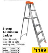 6 Step Aluminium Ladder 1.8m