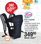 Just Baby 3 In 1 Carrier