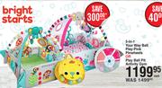 Bright Starts 5 In 1 Your Way Ball Play Pink Pinwheels Or Play Ball Pit Activity Gym-Each