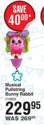 Playgro Musical Pullstring Bunny Rabbit